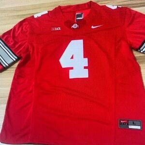 😌Jeremiah Smith Stitched Jersey Scarlet Vapor Red😇